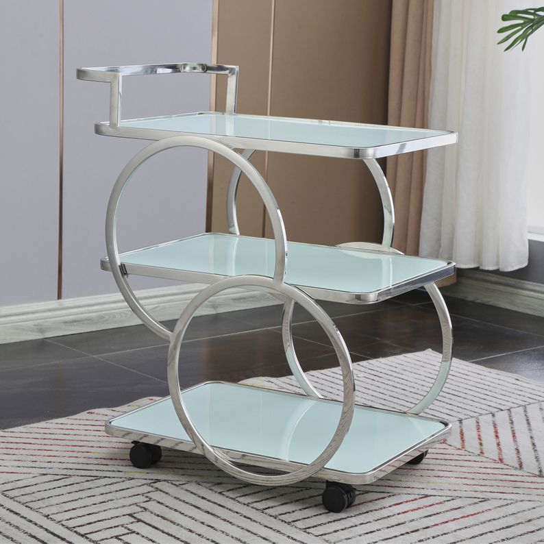 31.50" High Rolling Contemporary Prep Table Stone Prep Table for Kitchen