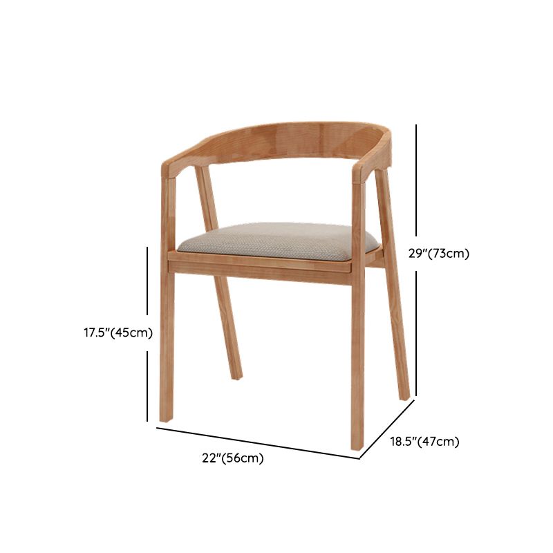 Fixed Modern Dinette Set 1/7 Pcs Brown Solid Wood Furniture for Home