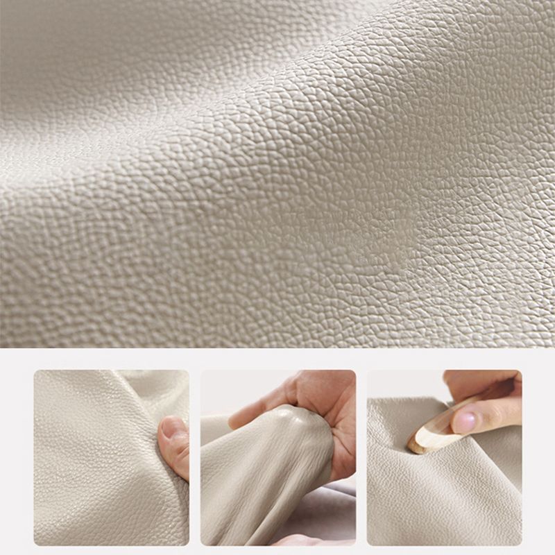 43.3" Tall Contemporary Panel Bed Wood and Upholstered Bed Frame