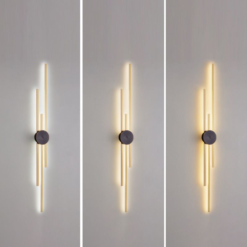 Multi Lights Metal Flush Mount Wall Sconce Modern Sconce Light Fixture for Living Room