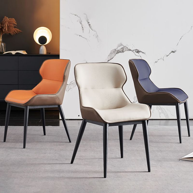 Industrial Dining Accent Chair Upholstered Side Chair for Home