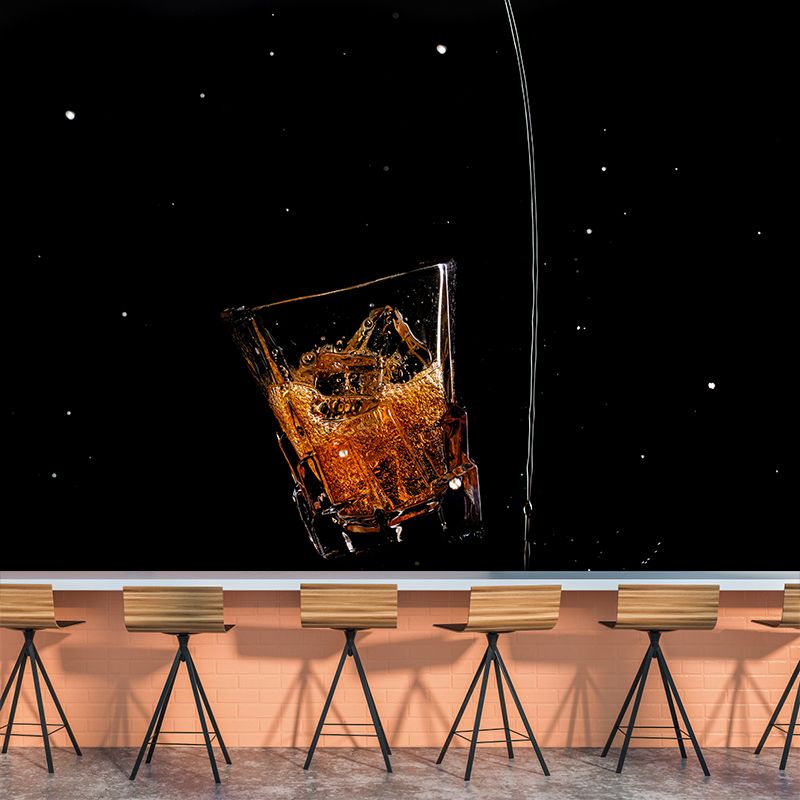 Contemporary Commercial Wine Mural Wallpaper Stain Resistant Wall Decor for Bar