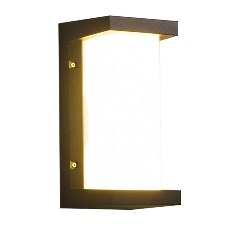 Contemporary Style Geometric Wall Mounted Lamps Metal 1 Light Wall Light Sconce