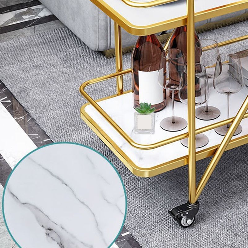 29.92" High Contemporary Rectangle Prep Table Rolling Metal Prep Table for Kitchen