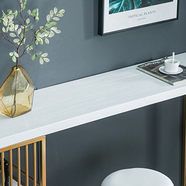 Glam Bar Table Set 1/3 Pieces Rectangle Wood Counter Table with Stools