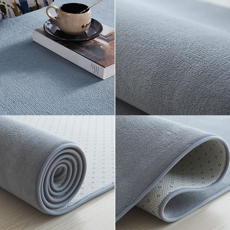 Tapis de couleur unie décontractée Synthétique multicolore Tapis de synthétique Multige