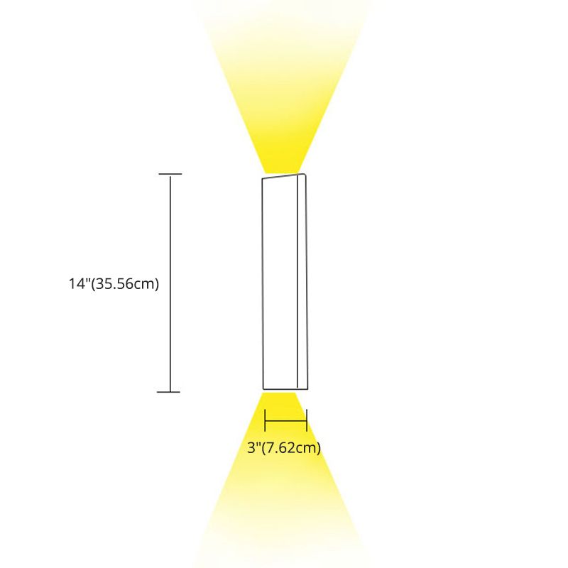 Luz de pared de triángulo de metal lámpara de pared de estilo LED simple iluminación de apliques de pared para sala de estar