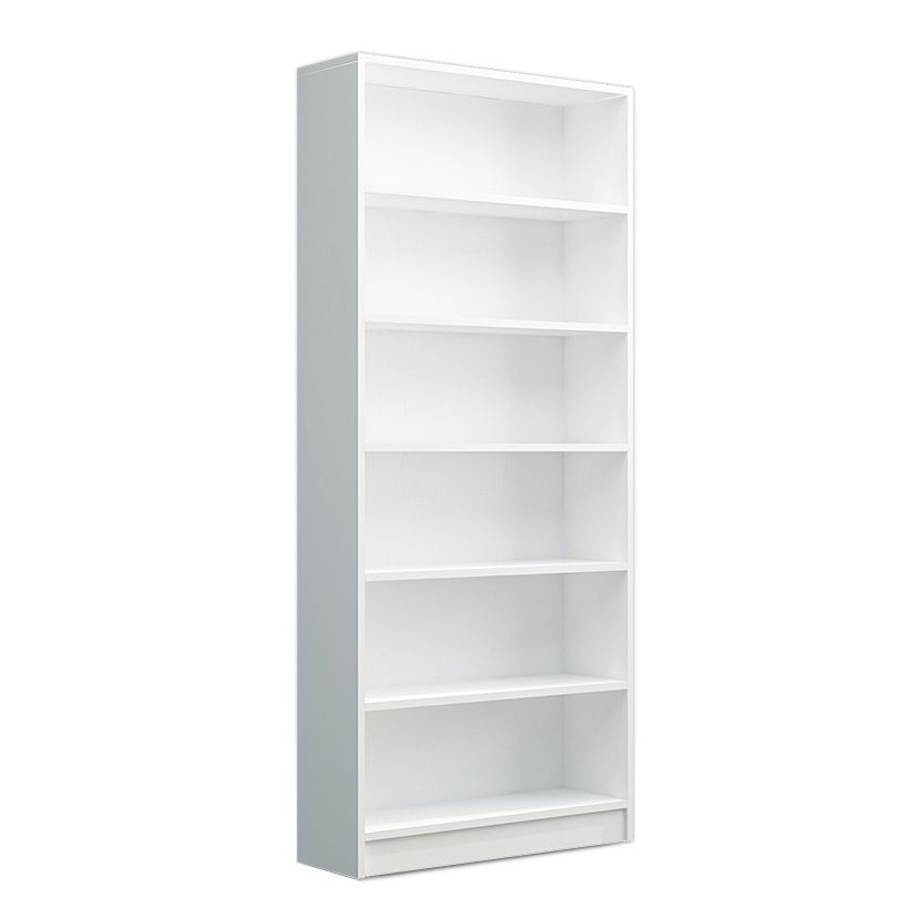 Modern Wood Closed Back Shelf Bookcase Shelves Included for Home Office