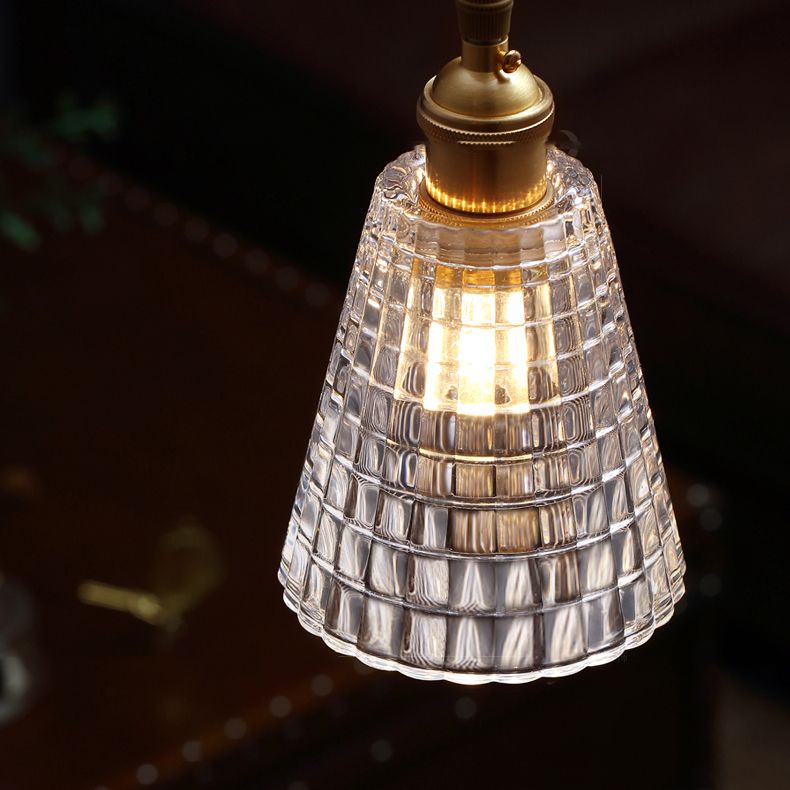 Glasfass Schatten Hanges Lichter moderner Stil 1 Kopfhängehalterung für Schlafzimmer