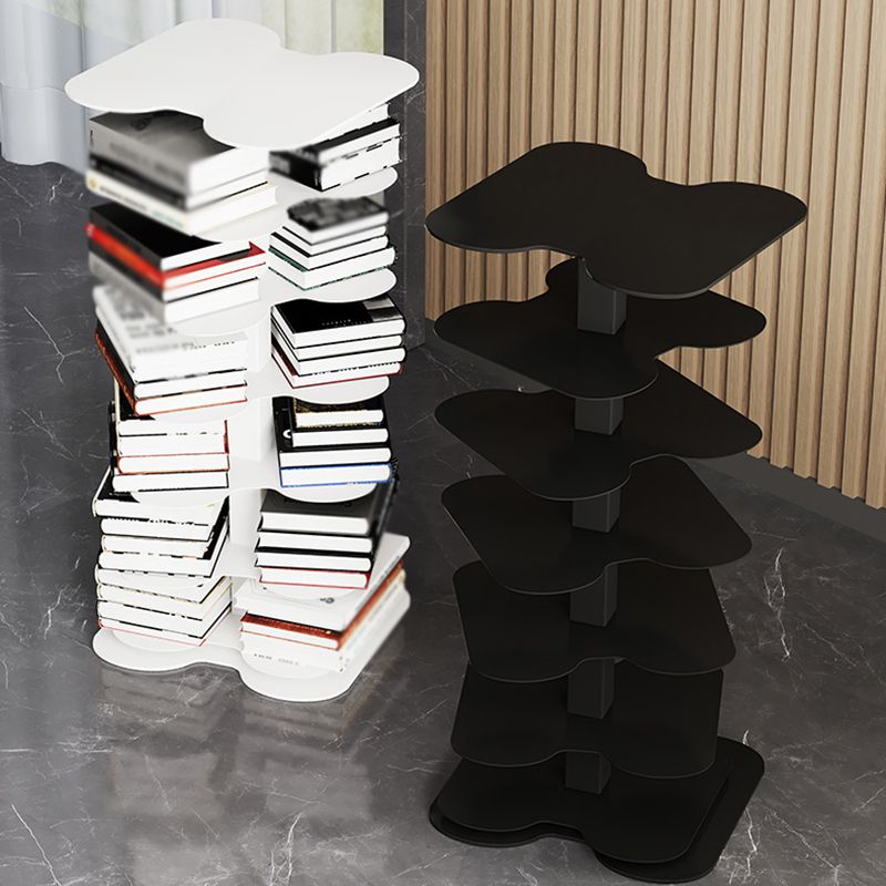 Metal Bookcase Minimalist Style Free Form Shelf for Study Room