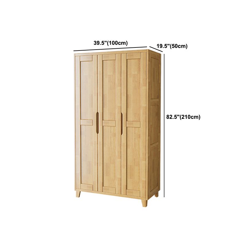 Light Wood Finish Wardrobe Armoire Traditional Wardrobe Cabinet
