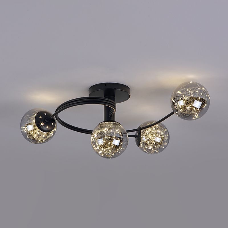 Creative Sputnik Flush Mount Light Contemporary Bedroom Living Room Ceiling Light
