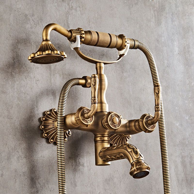 Wall Mounted Metal Freestanding Tub Filler Copper Freestanding Faucet