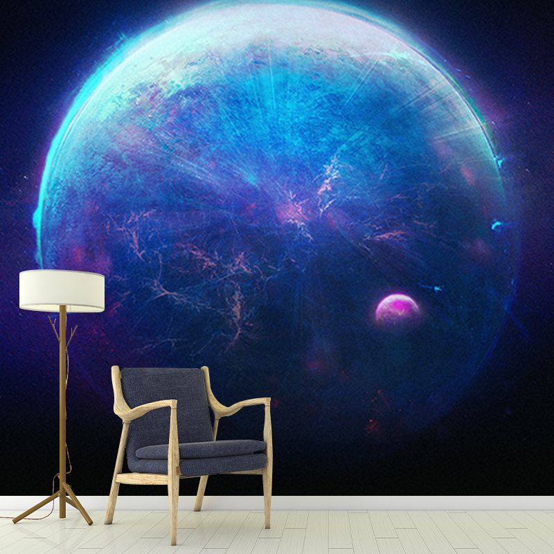 Environment Friendly Wall Mural Wallpaper Planets Sitting Room Wall Mural