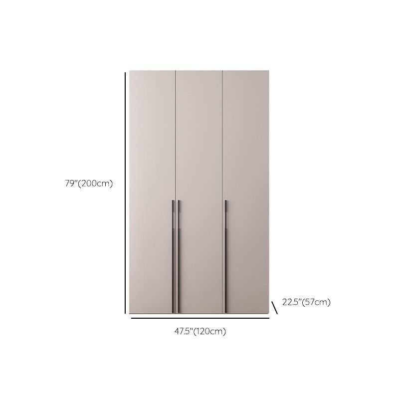 Hinged Wardrobe Closet with Drawer Contemporary Storage Cabinet