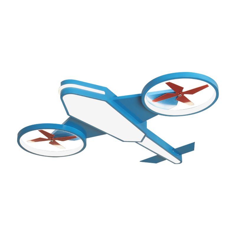 Acrylic Slim Panel Plane Pendant Light Child Bedroom Kindergarten Kids Hanging Lamp