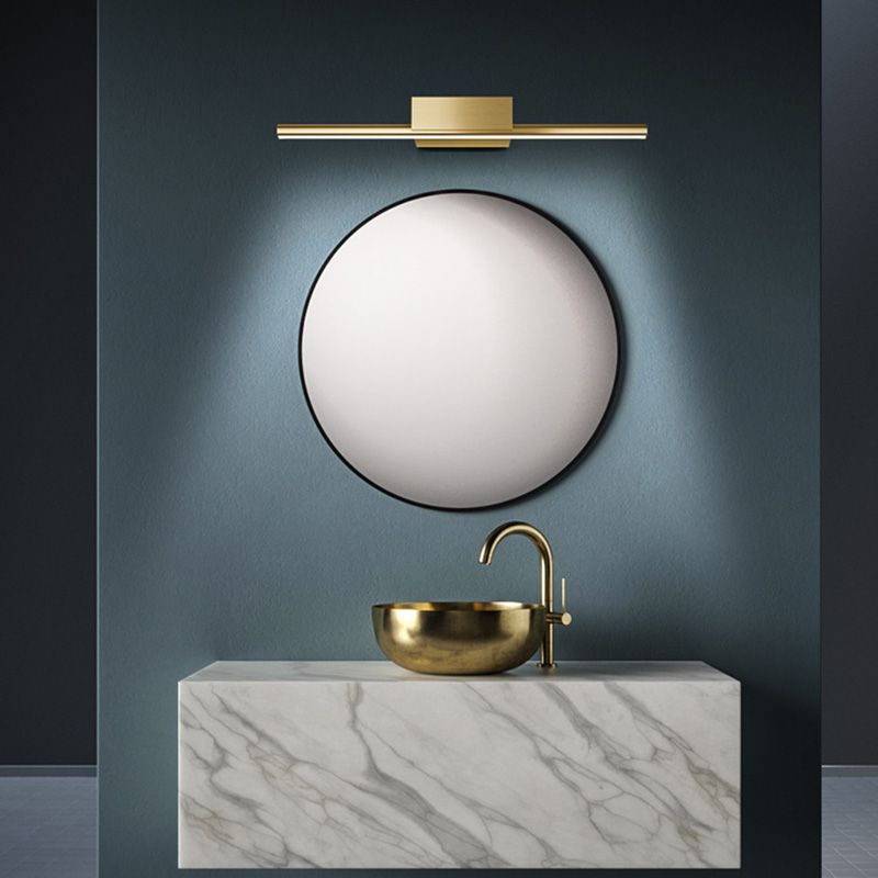 Luces de pared de tocador lineal Simplicidad posmoderna Disparo de pared acrílico para baño