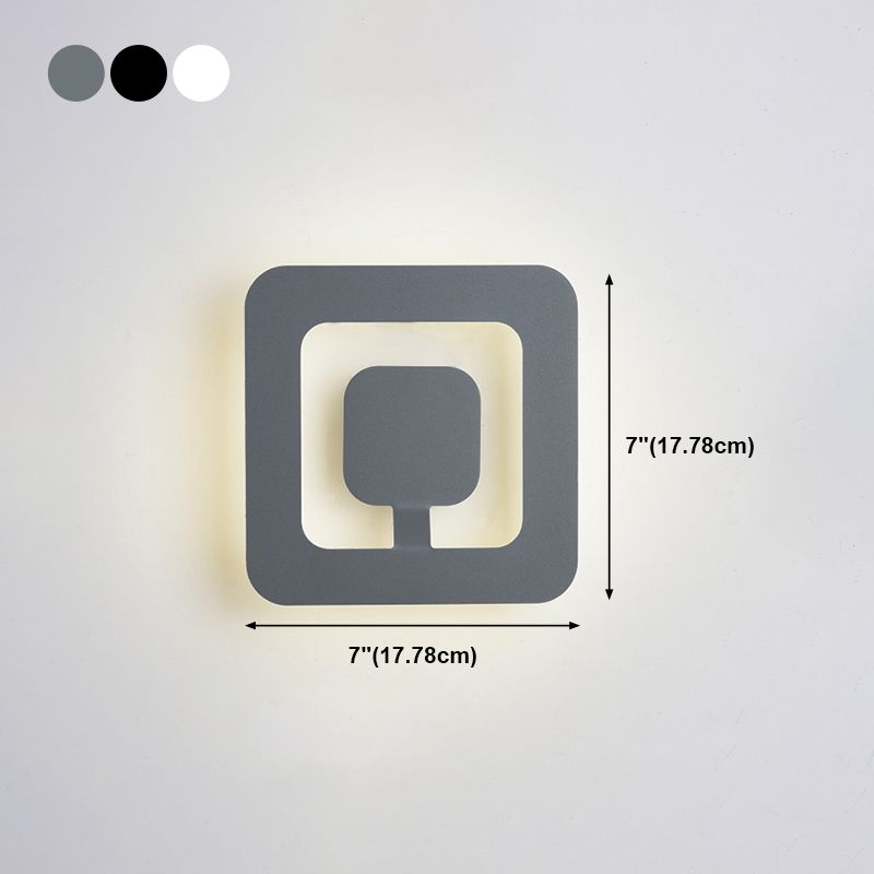 1 lampes murales géométriques légères appliques murales en métal moderne