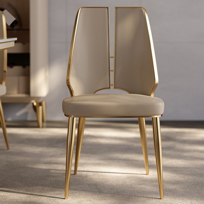 Dining Room Upholstered Chair Home Faux Leather Dining Chair