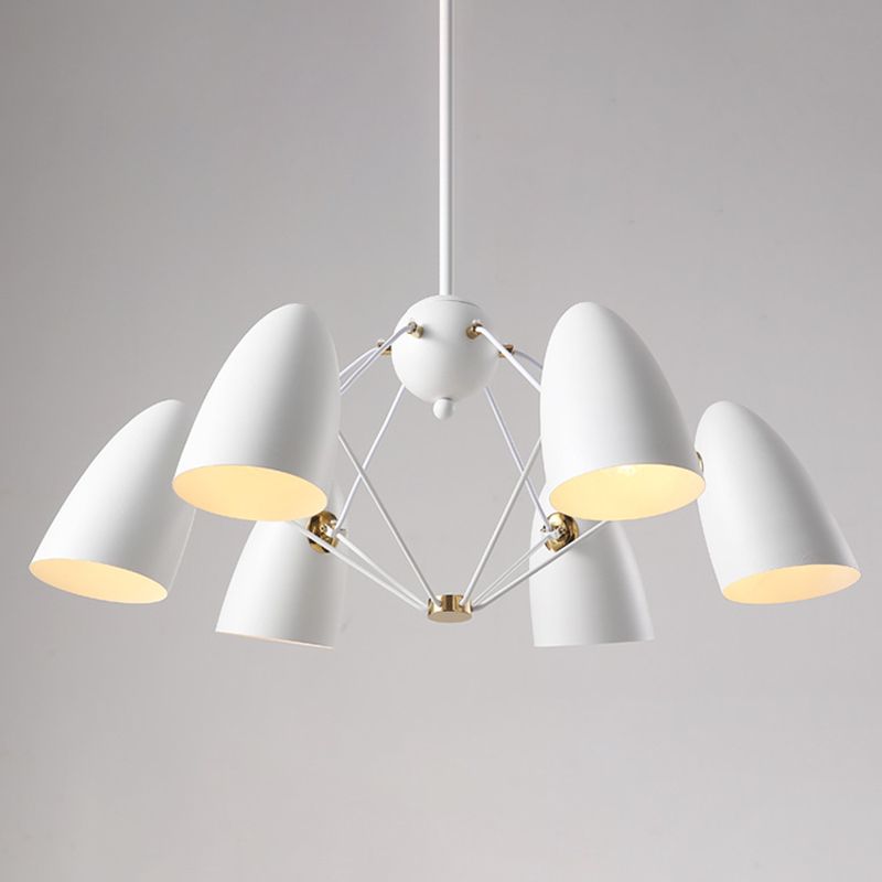 Modern Style Chandelier Pendant Light Shaded Pendant Chandelier with Metal Shade
