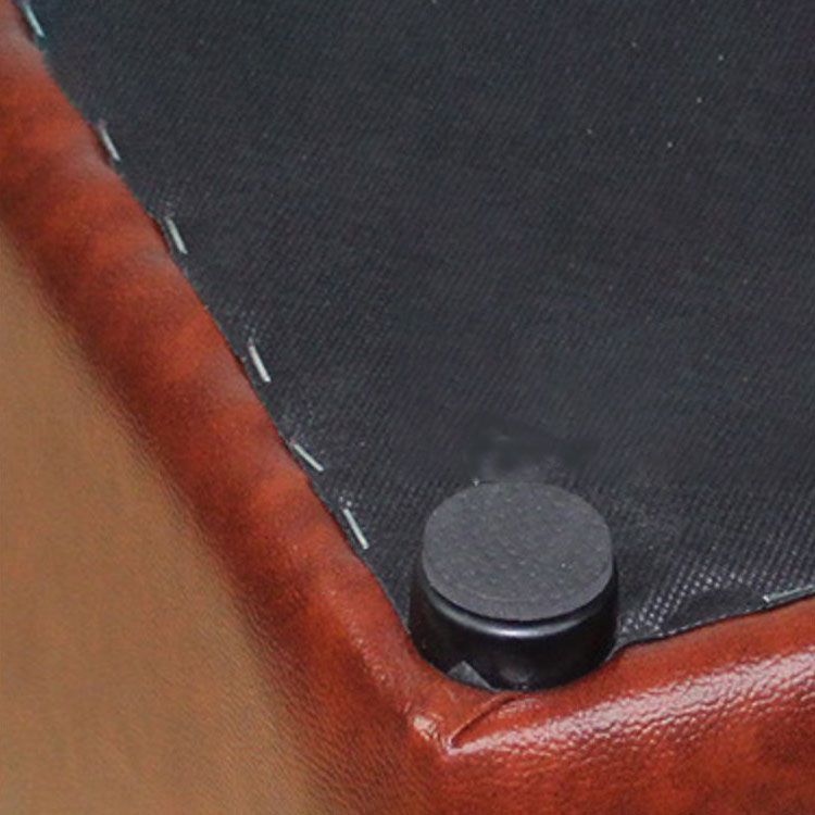 Tufted Ottoman Tear Resistant Faux Leather Contemporary Footstool Ottoman