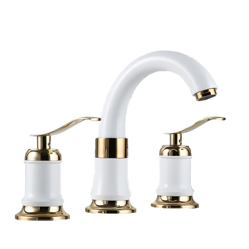 Modern Vessel Faucet Metal Lever Handles Low Arc Vessel Faucet for Home