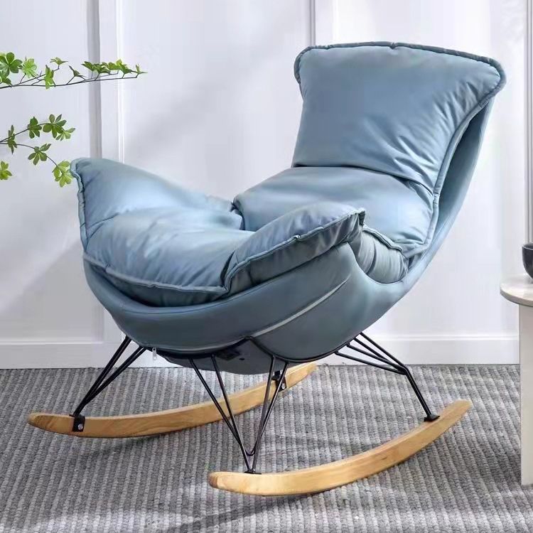 Light Luxury Style Single Leisure Chaise Rocking Chair Lounge Lazy Chair