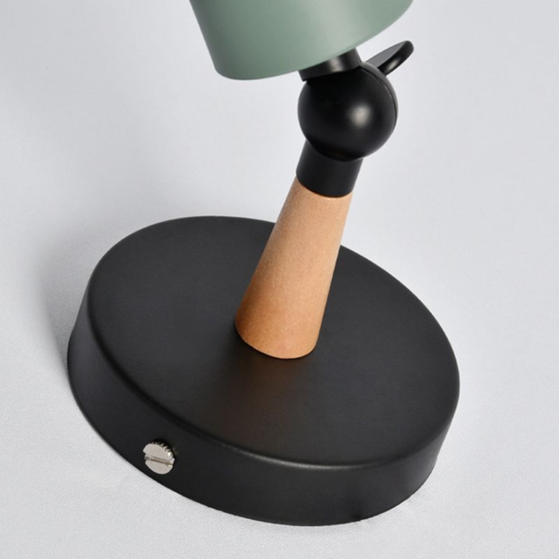 Modernism Macaron Metal Wall Light Wood Lighting for Foyer Home