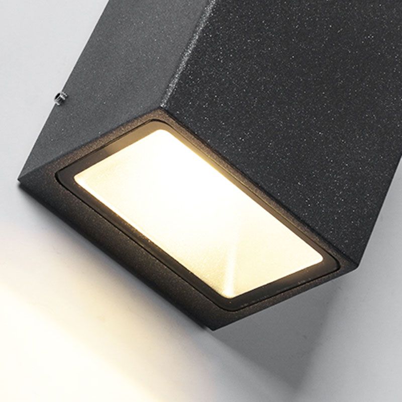 Minimalismo in alluminio esterno Sconcetto a 2 luci a 2 luci a parete montata