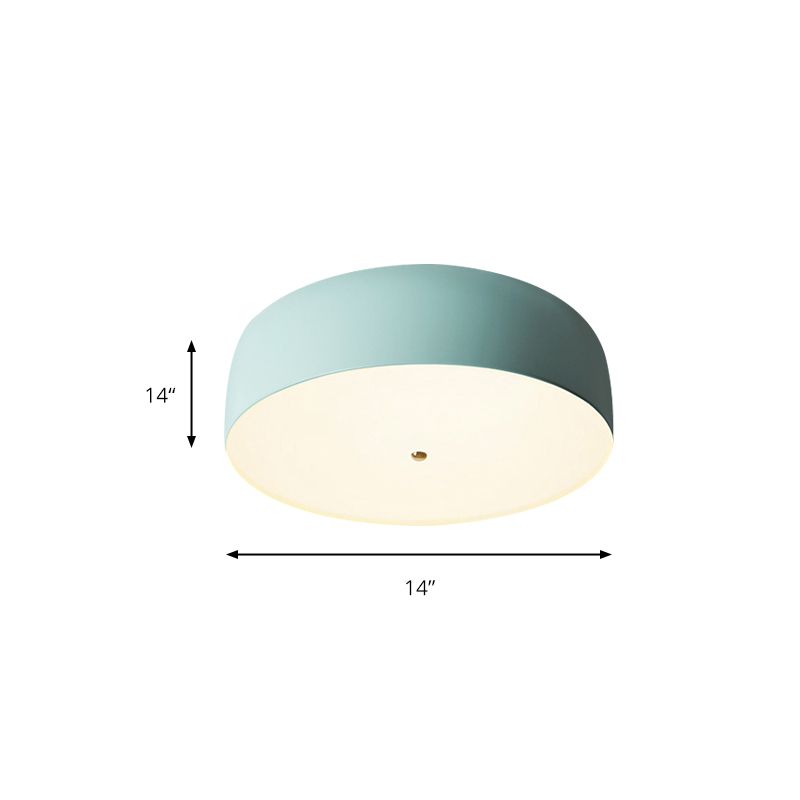 Luz de techo para dormitorio para niños, luz LED empotrada en forma de cúpula estilo nórdico