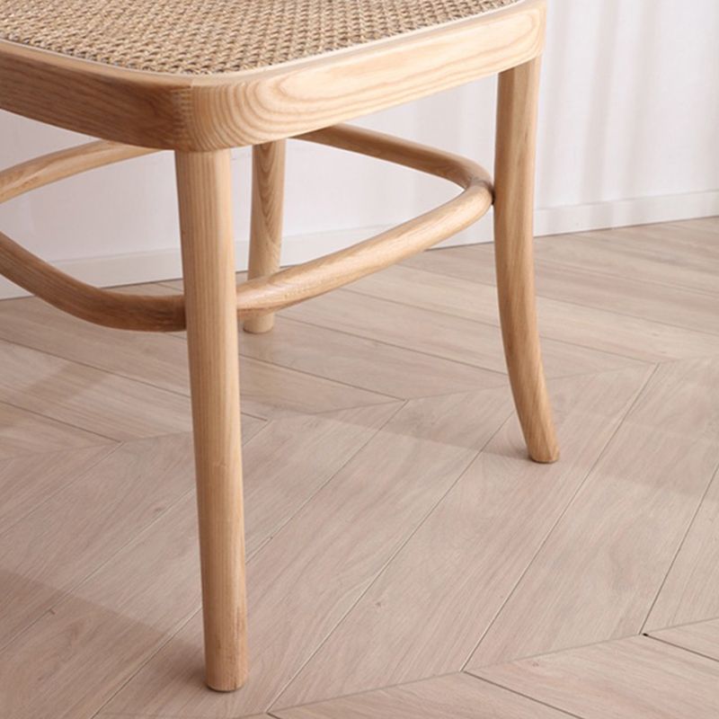 Contemporary Side Chair Wood Open Back Dining Room Chair for Kitchen