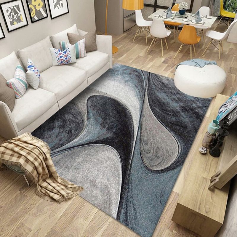 Goud modern tapijten polyester grafisch vloerkleed niet-slip achterste tapijt voor woningdecoratie