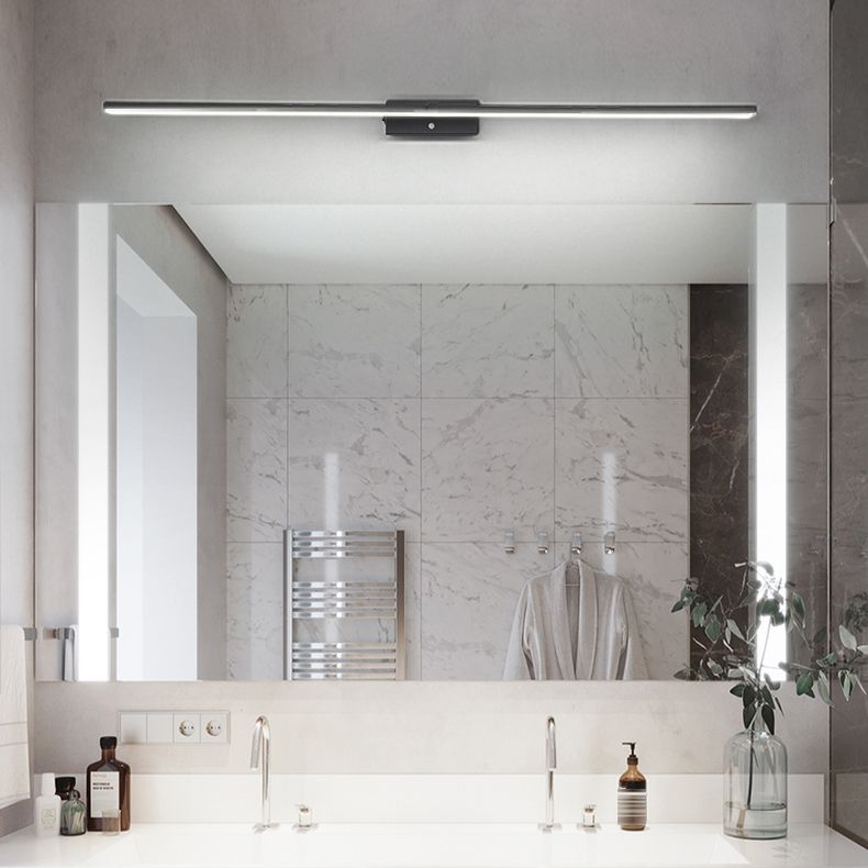 Nordic Style Iron Vanity Light LED Strip Shape Vanity Lamp for Shower Room