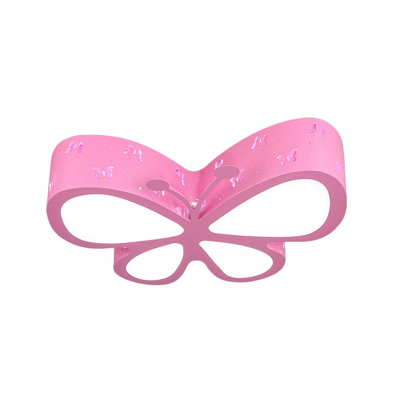 Kleuterschool Geëtst Vlinder Plafond Mount Licht Metaal Cartoon LED Flush Light Fixture