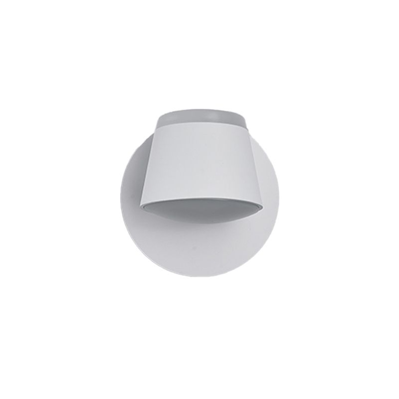 LED Modern Metal Wall Sconce Cone Shape Wall Light with Acrylic Shade for Bedroom