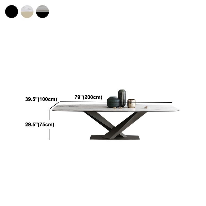 Stone Dining Table Traditional Luxury Dining Table with Pedestal Base