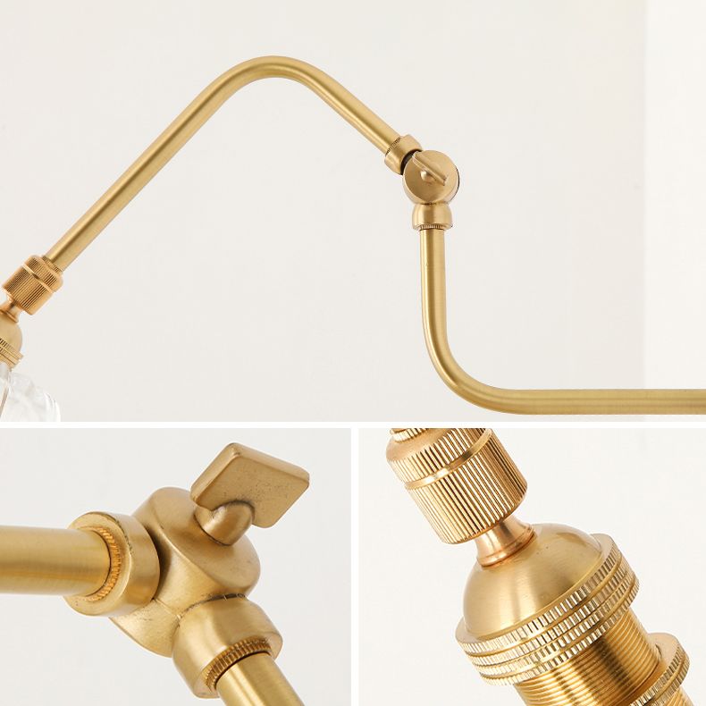 Modern Style Wooden Sconce Light Metallic Shade 1-Light Wall Lamp for Hotel