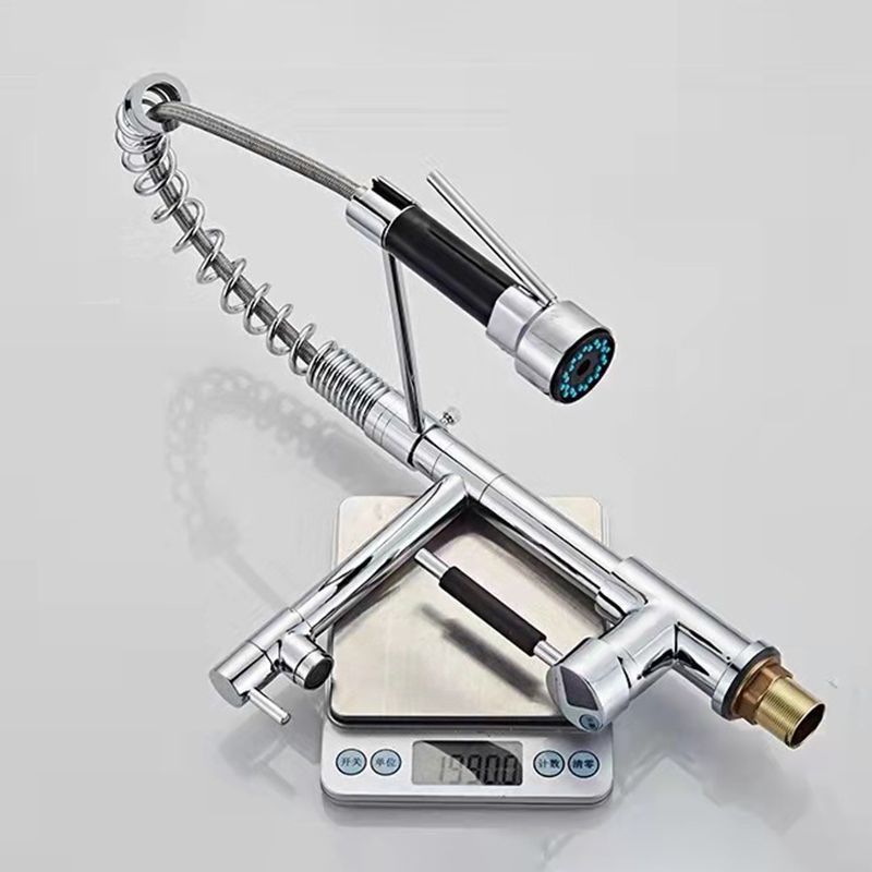 2-Function Kitchen Faucet 2-Handle Pull down Modern Farmhouse Kitchen Faucet