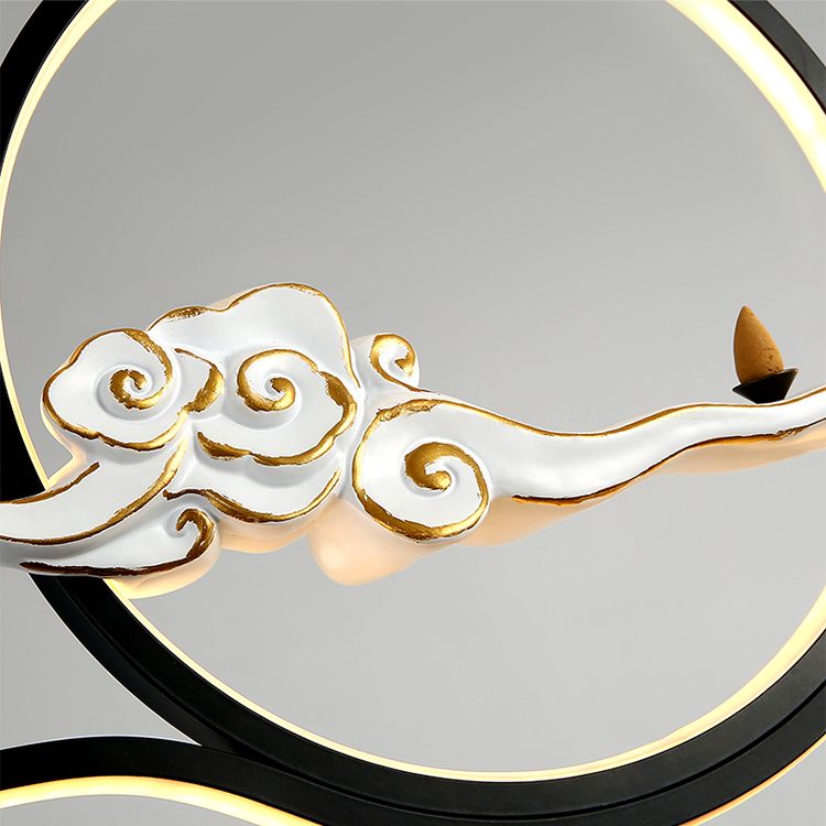 Modern Chandelier Linear Aluminum Island Chandelier Lights for Tea Room