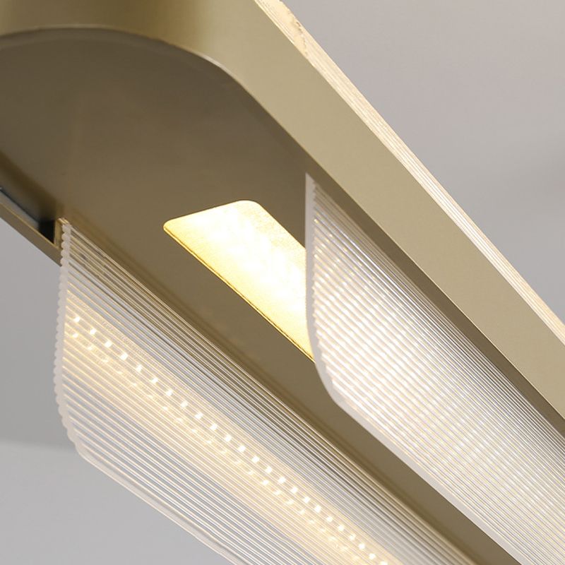 LED LED ACRYLIC LINEA LIGHT GOLD MODERN 1 LUGHT LUCHING Lights para comedor