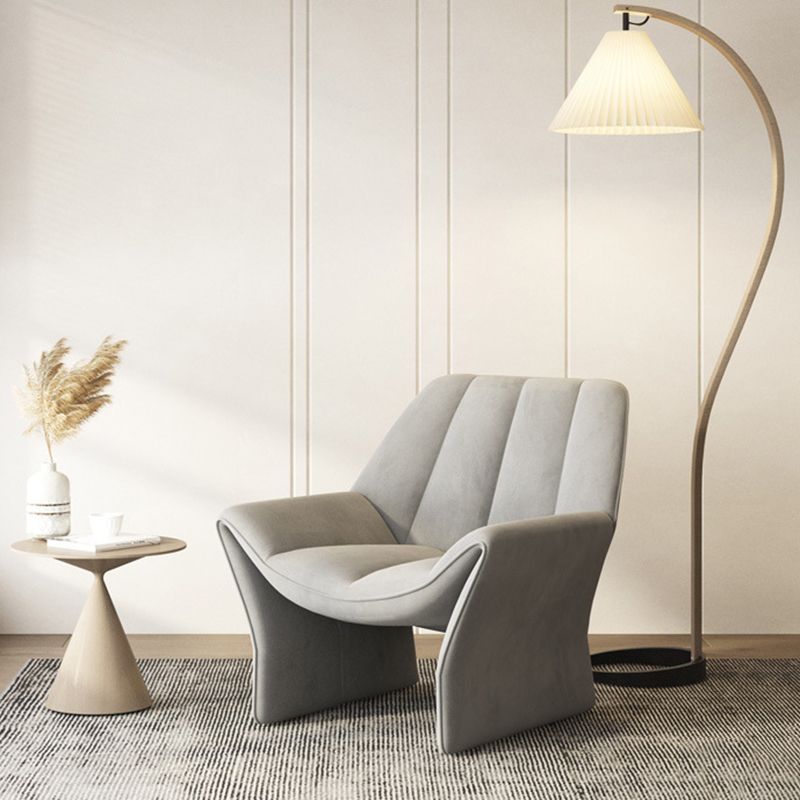 33.85" Wide Parsons Chair Armless Chair with Sewn Pillow Back