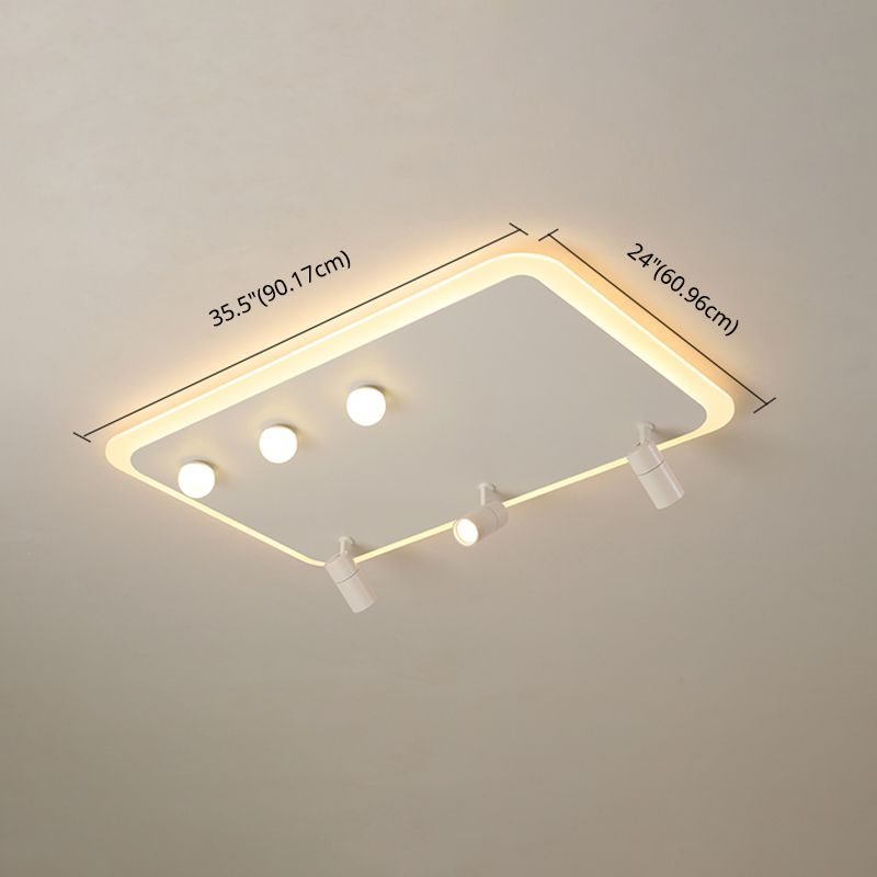 Ultramoderne LED-Deckenleuchten zur Deckenmontage, Deckenleuchte aus weißem Acryl