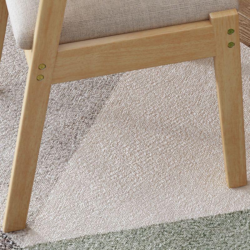 Wood Kitchen Dining Arm Chair Contemporary Upholstered Dining Chair