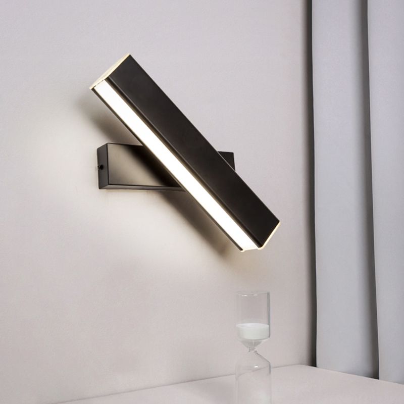 Rectangular Wall Light Sconces Modern Minimalist Style Aluminum 1 Light Sconces