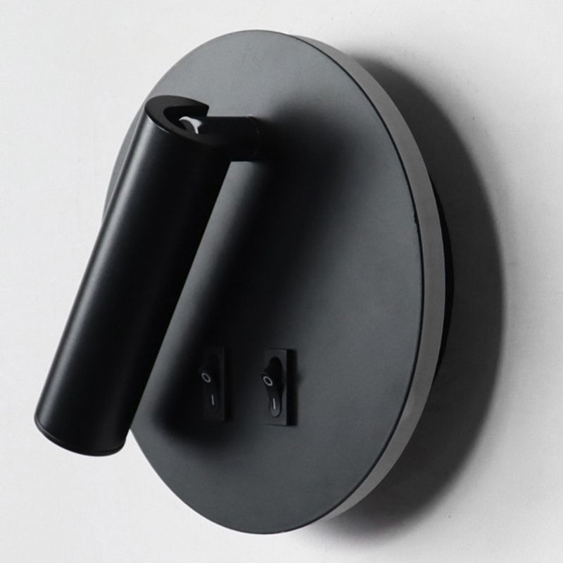 Aluminum Cylinderical Sconce Light Fixtures Modern Minimalist Style 2 Lights Wall Light