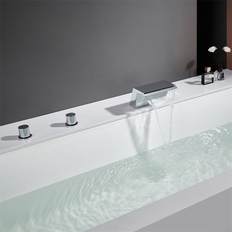 Modern Roman Bathtub Faucet Two Handle Copper Roman Tub Faucet Set