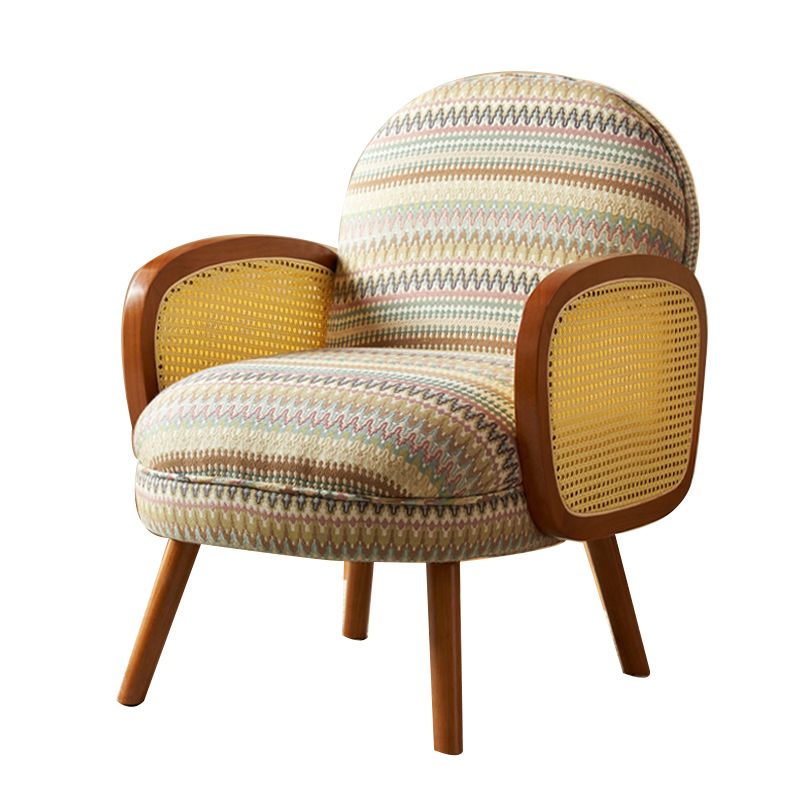 Corduroy Lounge Chair Arms Included Side Chair for Living Room