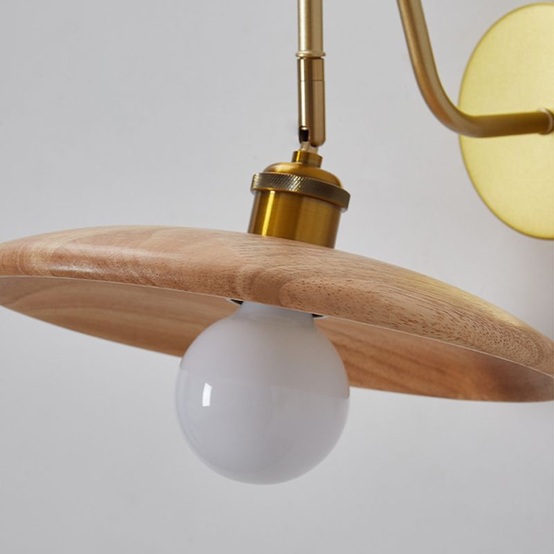 1 Light Hemisphere Shape Wall Light Sconce Modern Wall Light Fixture for Dining Room