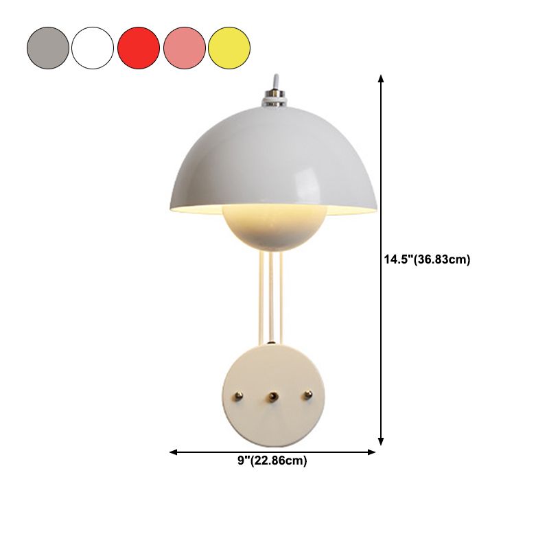 Done Shaded Wall Light Modernism Polish Finish Lighting for Home