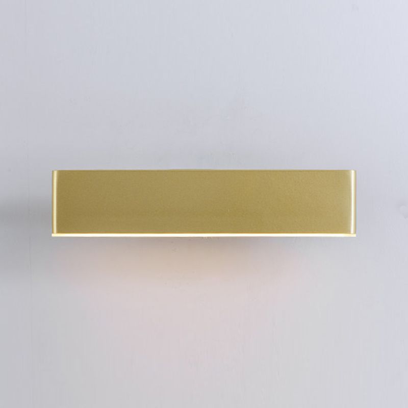 Single Modernism Polished Finish Wall Mounted Sconce Metal LED Wall Light